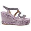 Sandały ALMA EN PENA - V240989 Suede Lilac